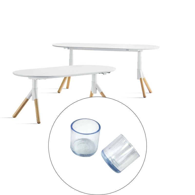 Ainiveiya 25PCS Silicone Chair Leg Floor Protectors - 1-Inch ID Clear Chair Leg Tips, Silicone Furniture Foot Covers for Chairs & Tables, Non-Slip Chair Leg End Caps for Floor Protection - Image 4